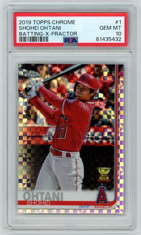 2019 Topps Chrome #1 Shohei Ohtani All-Star Rookie Batting X-Fractor PSA 10