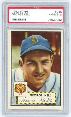 1952 Topps #246 George Kell HOF PSA 8 NMMT Only 4 Higher