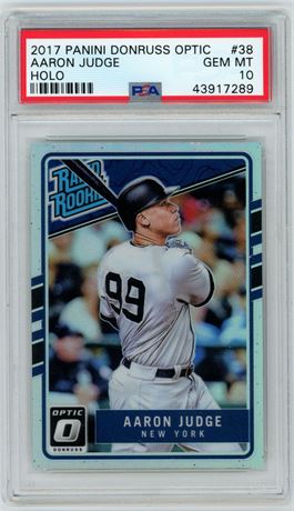 2017 Panini Donruss Optic #38 Aaron Judge Rated Rookie Holo PSA 10 GEM MINT