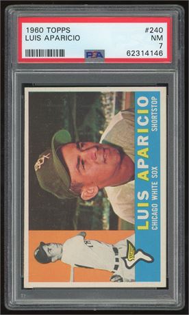 1960 Topps #240 Luis Aparicio PSA 7 NM