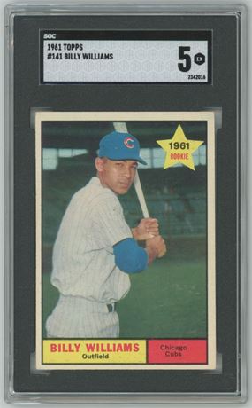 1961 Topps #141 Billy Williams RC SGC 5 EX