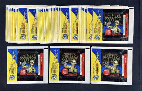 1977 Kenner Star Wars Wax Wrappers Lot (60+)