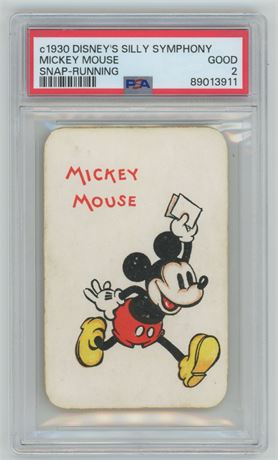 c1930 Disney's Silly Symphony Mickey Mouse Snap-Running PSA 2 GOOD