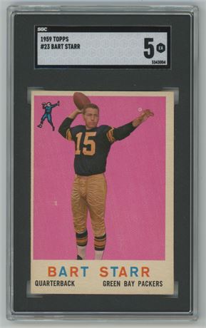 1959 Topps #23 Bart Starr SGC 5 EX