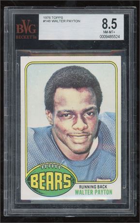 1976 Topps #148 Walter Peyton RC BVG 8.5 NMMT+