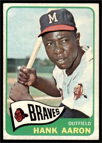 1965 Topps #170 Hank Aaron VG-VGEX