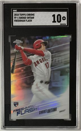 2018 Topps Chrome Shohei Ohtani RC Freshman Flash Refractor SGC 10 Gem Mint