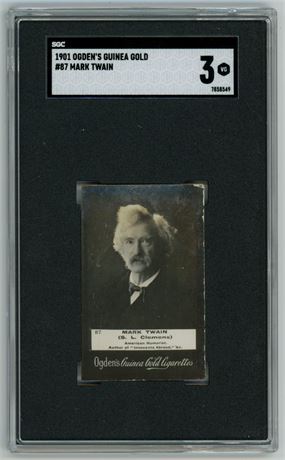 1901 Ogden's Guinea Gold #87 Mark Twain SGC 3 VG