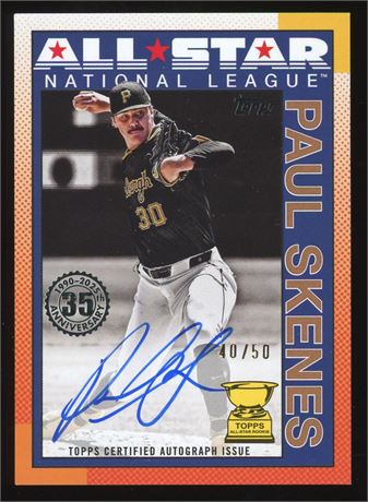2025 Topps Series 2 Paul Skenes All-Star Rookie 40/50 Auto