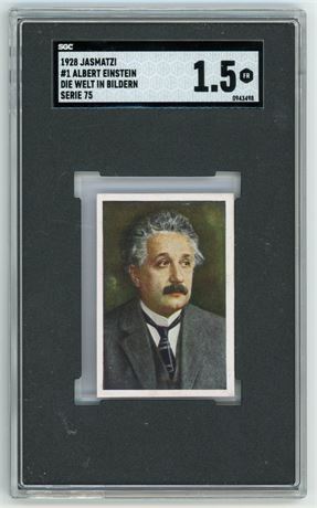 1928 Jasmatzi #1 Albert Einstein Die Welt In Bildern Serie 75 SGC 1.5 FAIR