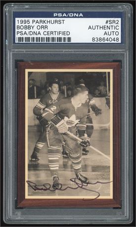1995 Parkhurst Bobby Orr PSA Authentic Auto /500