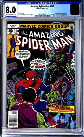 Amazing Spider-Man #180 (1978) CGC 8.0 Green Goblin and Silvermane Appearance
