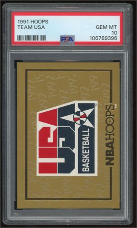 1991 Hoops Team USA PSA 10 GEM MINT