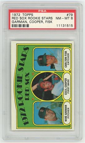 1972 Topps #79 Carlton Fisk RC PSA 8 NMMT