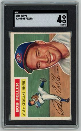 1956 Topps #200 Bob Feller SGC 4 VGEX