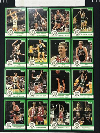 1984 Star Larry Bird Near Complete Set (16/18) See Description