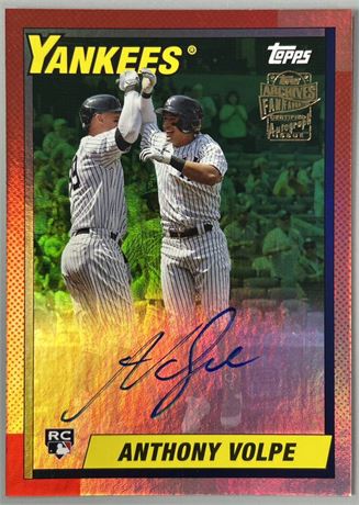 2023 Topps Archives Anthony Volpe Signed Fan Favorites 30/99