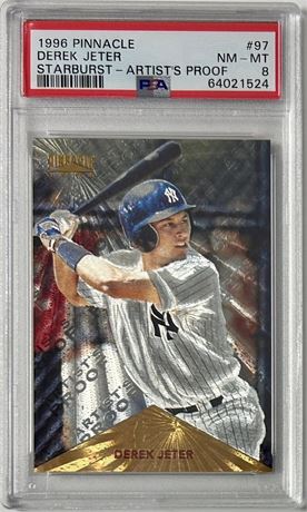 1996 Pinnacle #97 Derek Jeter Starburst-Artist's Proof PSA 8 NMMT