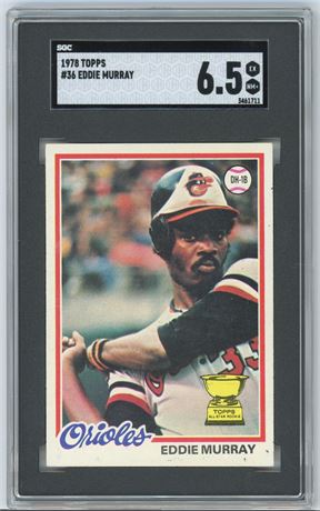 1978 Topps #36 Eddie Murray RC SGC 6.5 EXMT+