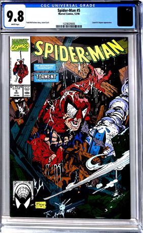Spider-Man #5 (1990) CGC 9.8 Lizard & Calypso Appearance