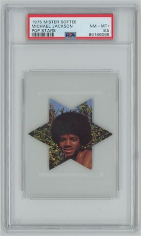 1975 Mister Softee Pop Stars Michael Jackson PSA 8.5 NMMT+