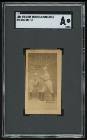 1886 N48 Virginia Brights "The Batter" SGC Authentic RARE
