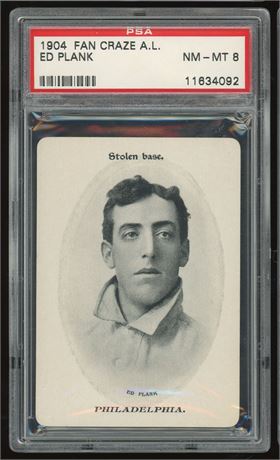 1904 Fan Craze A.L. Eddie Plank PSA 8 NMMT