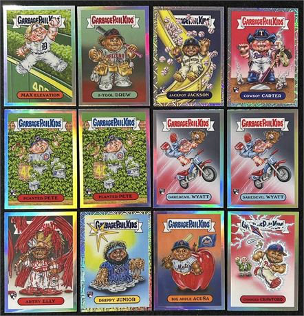 2024 Bowman Chrome GPK Lot (12) w/ RC's, Mojo Ref, W. Langford, E. De La Cruz