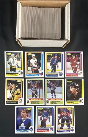 1986 O-Pee-Chee Near Set 263/264 No Patrick Roy RC EX+ AVG