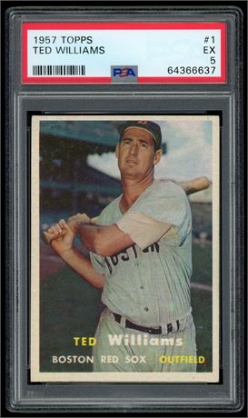1957 Topps Ted Williams #1 PSA 5 EX