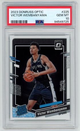 2023 Donruss Optic #225 Victor Wembanyama RC PSA 10 GEM MINT