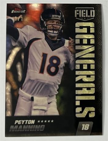 2024 Topps Finest Peyton Manning Field Generals 1/1 Superfractor