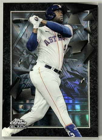 2024 Topps Chrome Black Yordan Alvarez Depth of Darkness