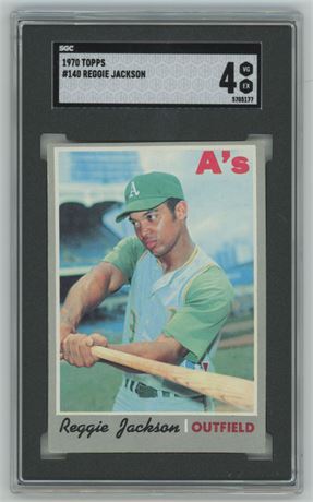 1970 Topps #140 Reggie Jackson SGC 4 VGEX