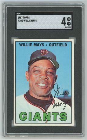 1967 Topps #200 Willie Mays SGC 4 VGEX