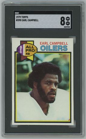 1979 Topps #390 Earl Campbell RC SGC 8 NMMT Beauty!