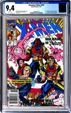 Uncanny X-Men #282 (1991) CGC 9.4  1st Appearance of Bishop