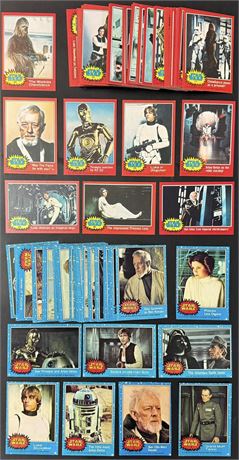 1977 Topps Star Wars Series 1 & 2 Partial Sets (127 cards) EX AVG w Skywalker RC