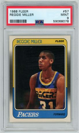 1988 Fleer #57 Reggie Miller RC PSA 9 MINT