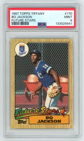 1987 Topps Tiffany #170 Bo Jackson RC Future Stars PSA 9 MINT