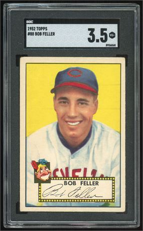 1952 Topps #88 Bob Feller SGC 3.5 VG+