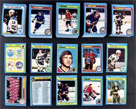 1979 Topps Hockey Near Set 263/264 No Gretzky RC 46 HOFers EX+ AVG