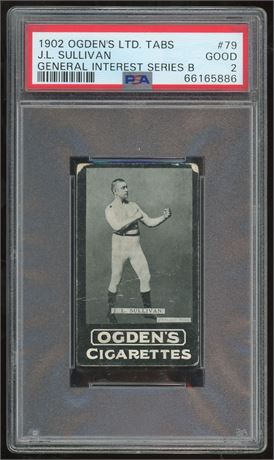 1902 Ogden's LTD Tabs JL Sullivan General Interest Series B PSA 2 GOOD