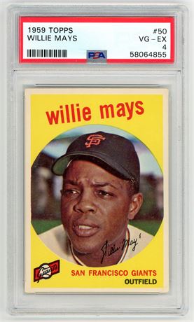1959 Topps #50 Willie Mays PSA 4 VGEX