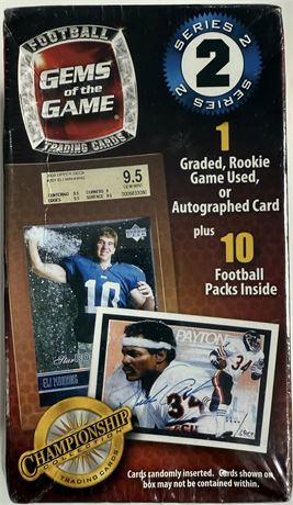 2012 MJ Holding Gems of the Game Series 2 Football Blaster Box Factory Sealed