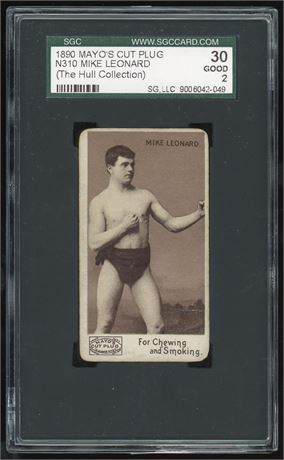 1890 May's Cut Plug N310 Mike Leonard SGC 2 GOOD