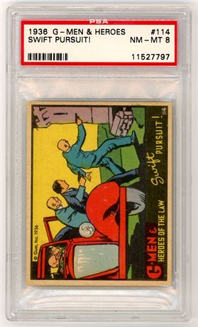 1936 G-Men & Heroes Of The Law #114 Swift Pursuiti PSA 8 NMMT