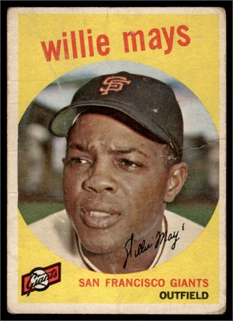 1959 Topps #50 Willie Mays Low Grade READ