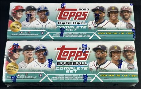 2023 Topps Baseball Complete Set (1-660) Lot (2)