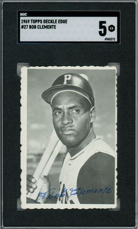 1969 Topps Deckle Edge #27 Roberto Clemente SGC 5 EX